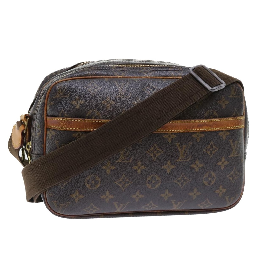 LOUIS VUITTON Monogram Reporter PM Shoulder Bag LV date code SP1003